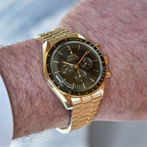 gold green omega speedmaster|Speedmaster omega price.